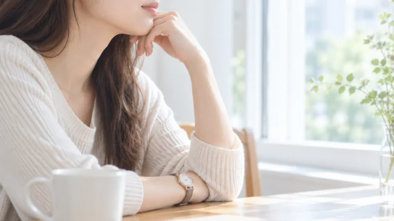 緊急避妊薬の服用可能な時間を確認する女性のイメージ