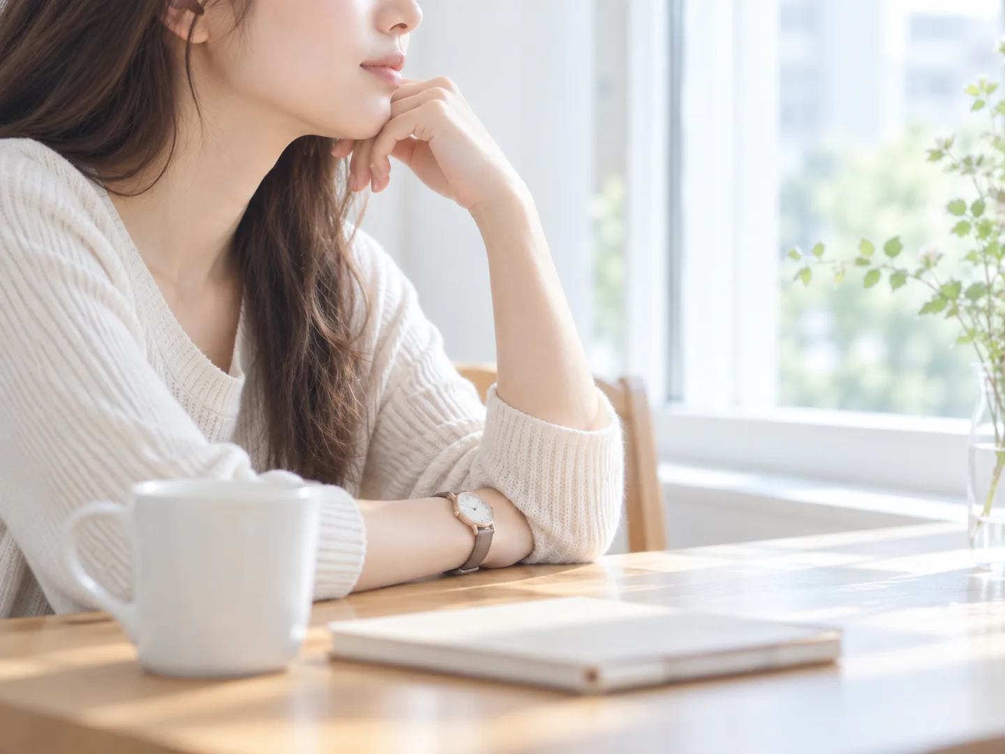 緊急避妊薬の服用可能な時間を確認する女性のイメージ